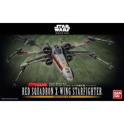 BAN - Bandai Gundam 210522 1/72 Red Squadron X-Wing Starfighter Rogue One