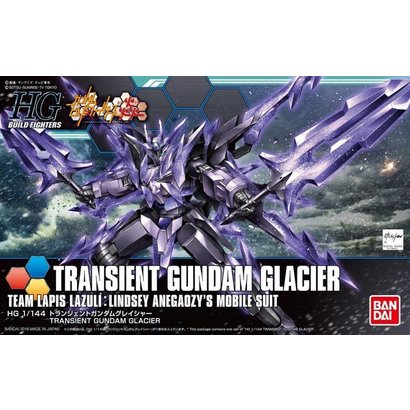 BAN - Bandai Gundam 211947 HGBF 1/144 Transient Gundam Glacier Honoo Try