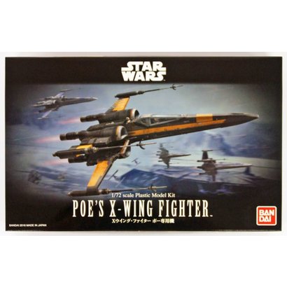BAN - Bandai Gundam 210500 1/72 Poe's X-Wing Fighter Star Wars Force Awaken