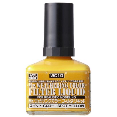 GNZ-Gunze Sangyo WC10 Filter Liquid Yellow GSI, Mr. Weathering Color Paint