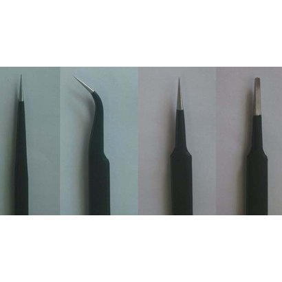 TSM - Trumpeter Models 09957 Tweezers Set (4pcs): Long, Curved, Straight, Flat