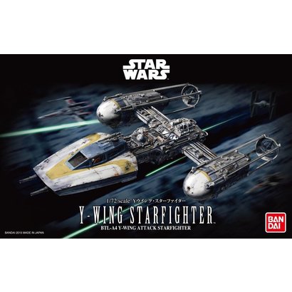 BAN - Bandai Gundam 196694 Y-Wing Starfighter Bandai Star Wars 1/72 Plastic Model