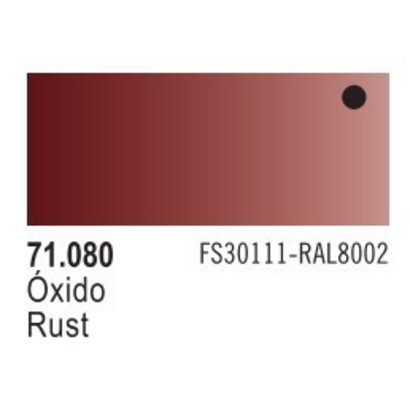 VLJ-VALLEJO ACRYLIC PAINTS 71080 RUST 17ML - Model Air *