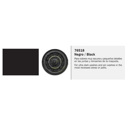 VLJ-VALLEJO ACRYLIC PAINTS 76518 BLACK WASH 35ML *