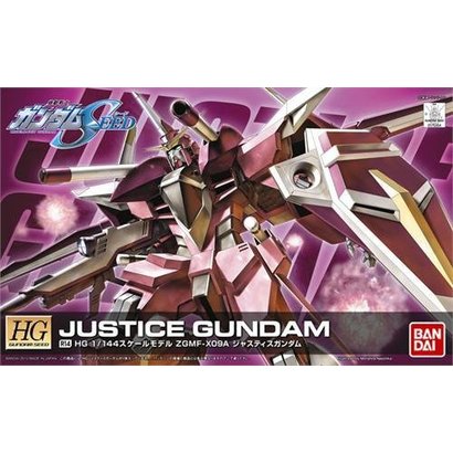 BAN - Bandai Gundam 175304 1/144 HG #R14 ZGMF-X09A Justice Gundam Remast