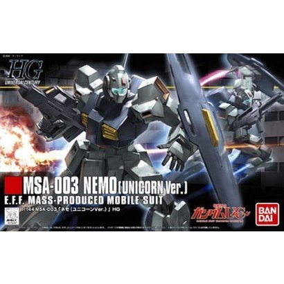 BAN - Bandai Gundam 175331 1/144 HGUC #140 Nemo Unicorn Version