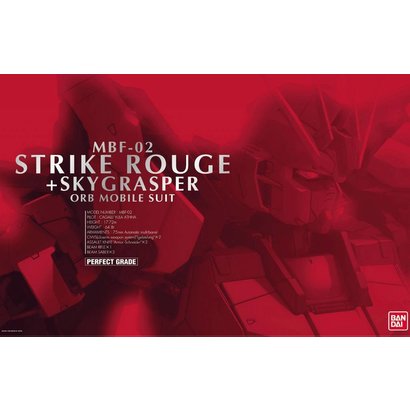 BAN - Bandai Gundam 138257 Strike Rouge + Skygrasper "Gundam SEED", Bandai PG