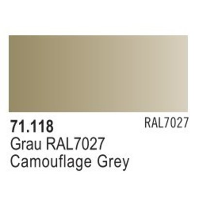 VLJ-VALLEJO ACRYLIC PAINTS 71118 CAMOUFLAGE GRAY 17ML - Model Air