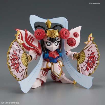 BAN - Bandai Gundam 224033 BB412 DiaoChan Qubeley & General?s Palanquin "BB Senshi Sangokuden" Bandai SD