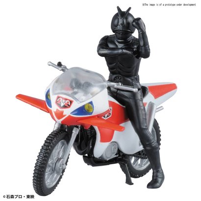 BAN - Bandai Gundam 221063 New Cyclone & Masked Rider 2 "Kamen Rider", Bandai Mecha Collection