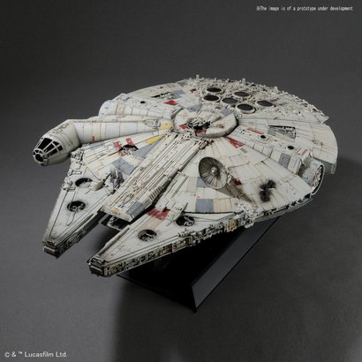BAN - Bandai Gundam 225727 Millennium Falcon (Standard Edition) "Star Wars: A New Hope", Bandai 1/72 Perfect Grade (PG)