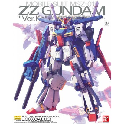 BAN - Bandai Gundam 224519 ZZ Gundam (Ver.Ka) "ZZ Gundam", Bandai MG 1/100