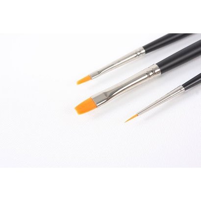 TAM - Tamiya 865- 87067 Modelng Brush Hi Finish Standard Set of 3