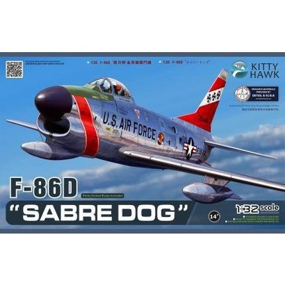 KITTY HAWK MODELS (KH) 1:32 F86D Sabre Dog USAF Fighter (New Tool)