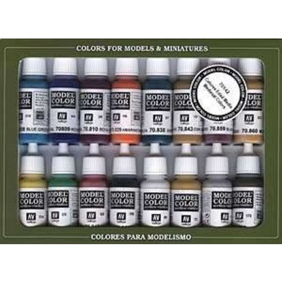 VLJ-VALLEJO ACRYLIC PAINTS 70142 Medieval Colors Paint Set