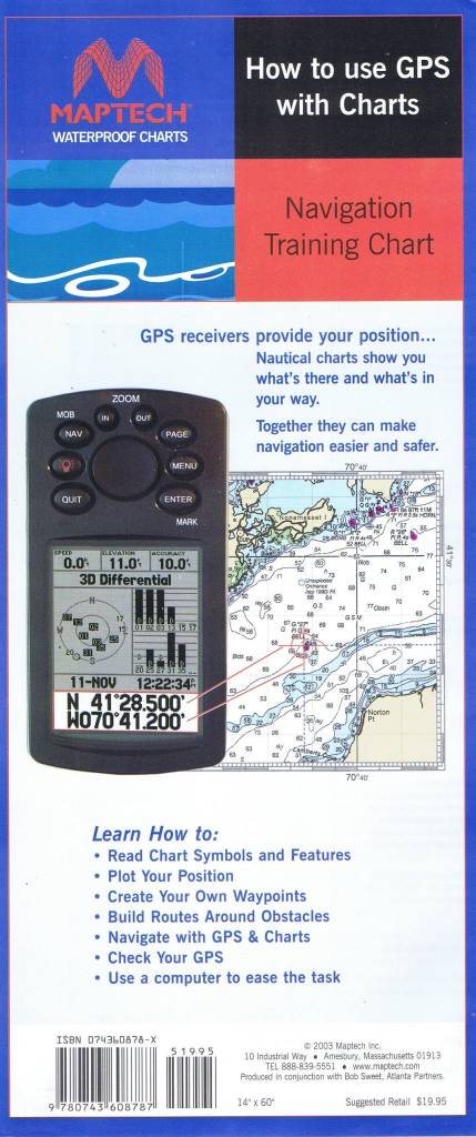 how to use gps with charts by maptech noaa waterproof training chart noaa training charts