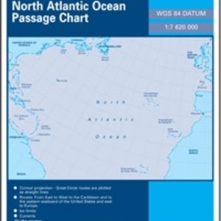 W&P I-I 100 North Atlantic Ocean Passage Chart by Imray-Iolaire - Pilothouse Nautical Books And