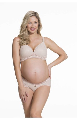 Cake Lingerie Mousse Non Wire Nursing Bra - Beige Cake Lingerie Mousse Non Wire Nursing Bra - Beige