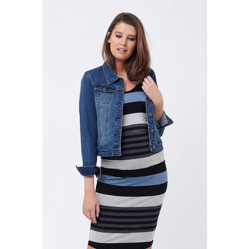 Ripe Denim Jacket With Side Zips Ripe Denim Jacket With Side Zips