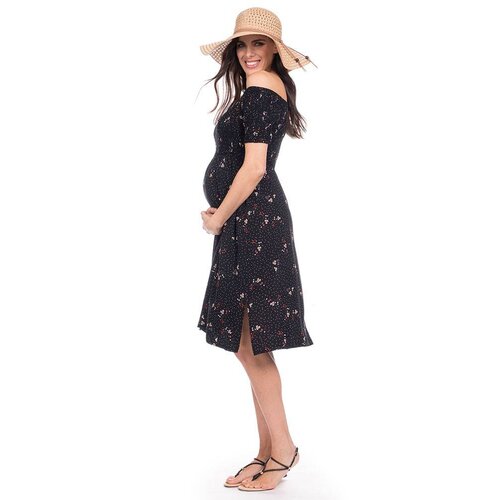 Seraphine Perry Shirred Off Shoulder Dress Seraphine Perry Shirred Off Shoulder Dress