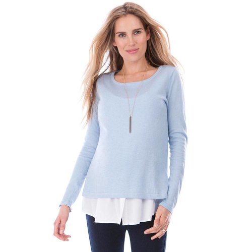 Seraphine Trisha Knitted Jumper With Blouse Hem Seraphine Trisha Knitted Jumper With Blouse Hem