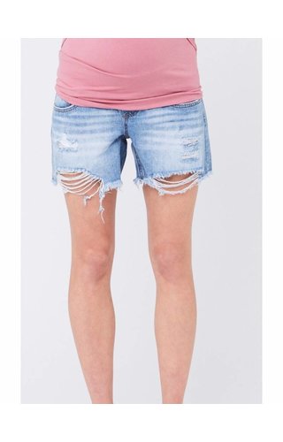 Ripe Distressed Denim Short Ripe Distressed Denim Short