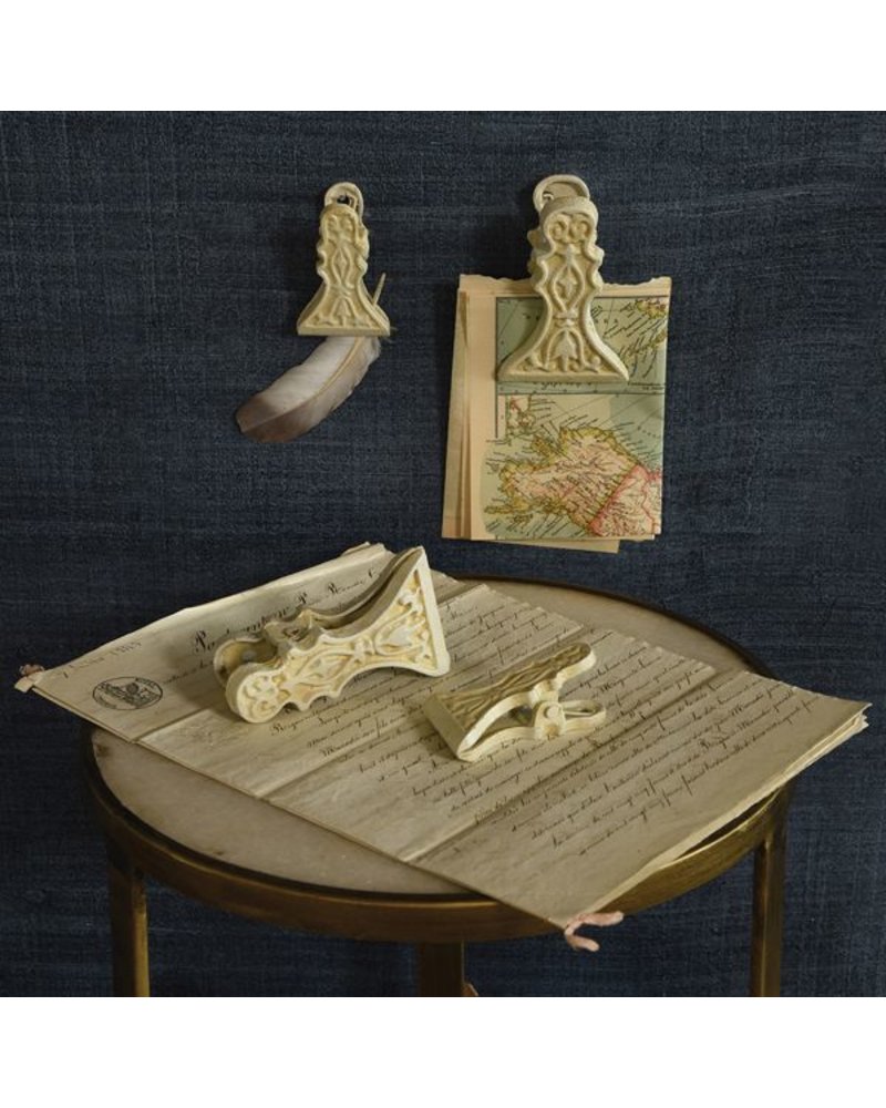 Homart Victorian Desk Binder Clip In Antique White Small Areohome Homart Victorian Desk Binder Clip In Antique White Small