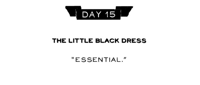 Day 15: The Little Black Dress