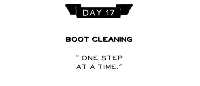 Day 17: Boot Season Cleaning
