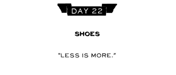 Day 22: Shoes