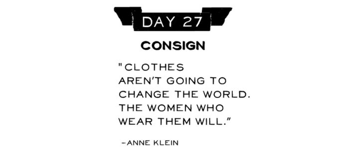 Day 27: Consign