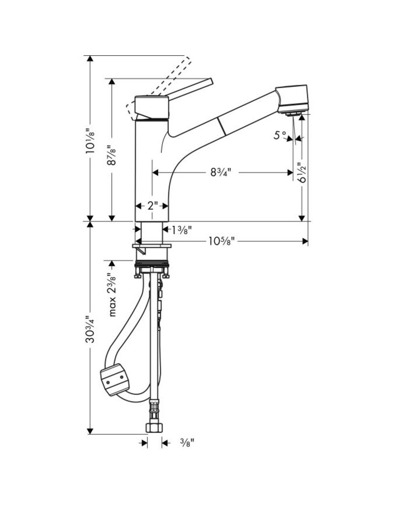 Hansgrohe Talis S Kitchen Pull Out Faucet Parts Hansgrohe Talis S Kitchen Pull Out Faucet Parts