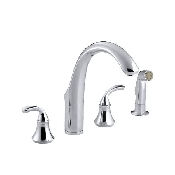 Kohler K10445 Forté Widespread Kitchen Faucet Home Comfort Centre Kohler 10445 Cp Forte Widespread Kitchen Faucet