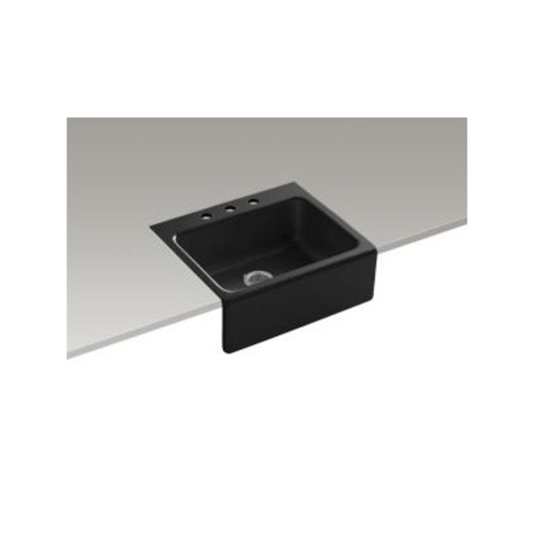 Kohler K6573 Alcott 25 X 22 Tile In Single Kitchen Sink A Kohler K6573 Alcott 25 X 22 Tile In Single Kitchen Sink A Front 3 Holes Home Comfort Centre