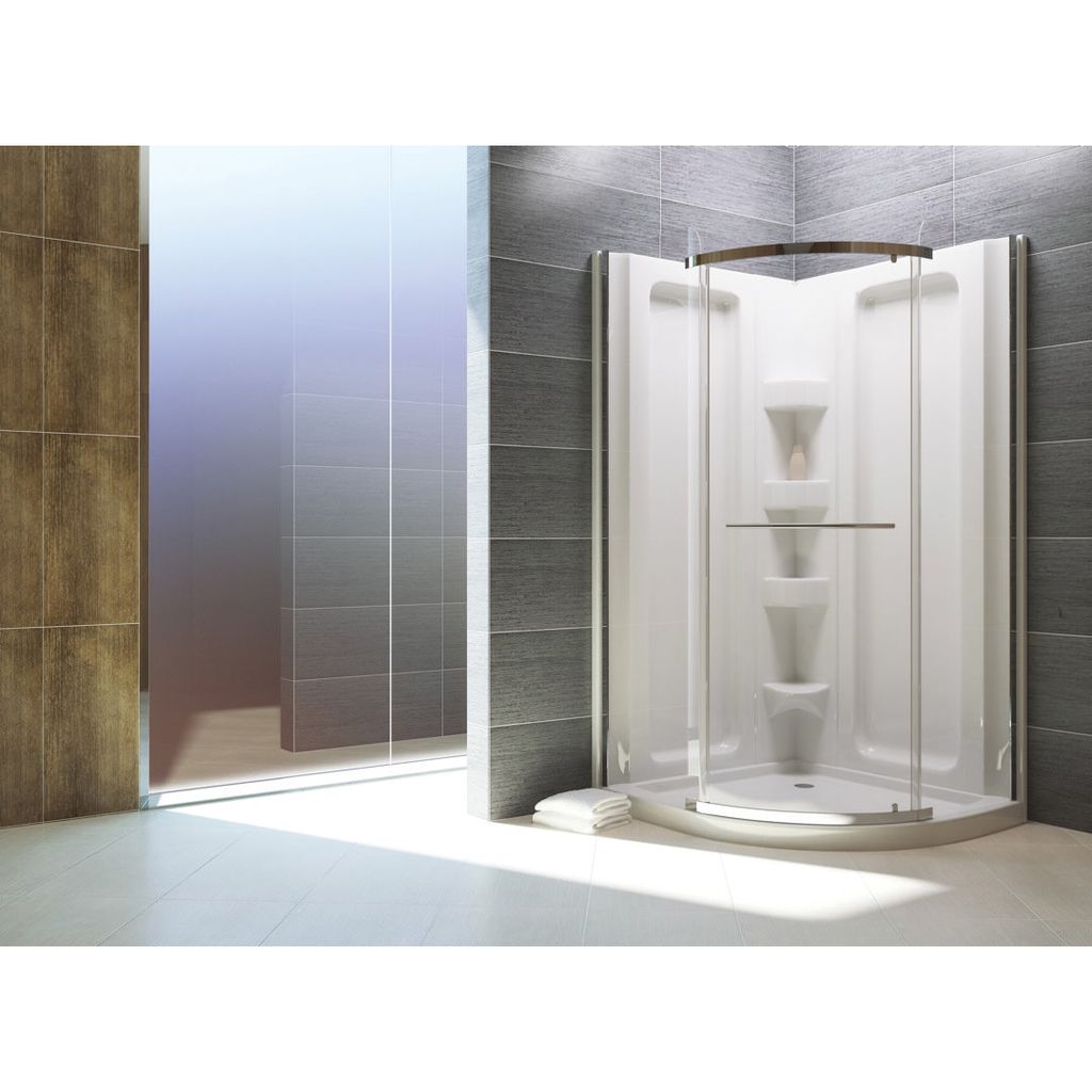 Mirolin 38rfdps Corner 38 Round Front Sliding Door Plain Silver Mirolin 38rfdps Corner 38 Round Front Sliding Door Plain Silver