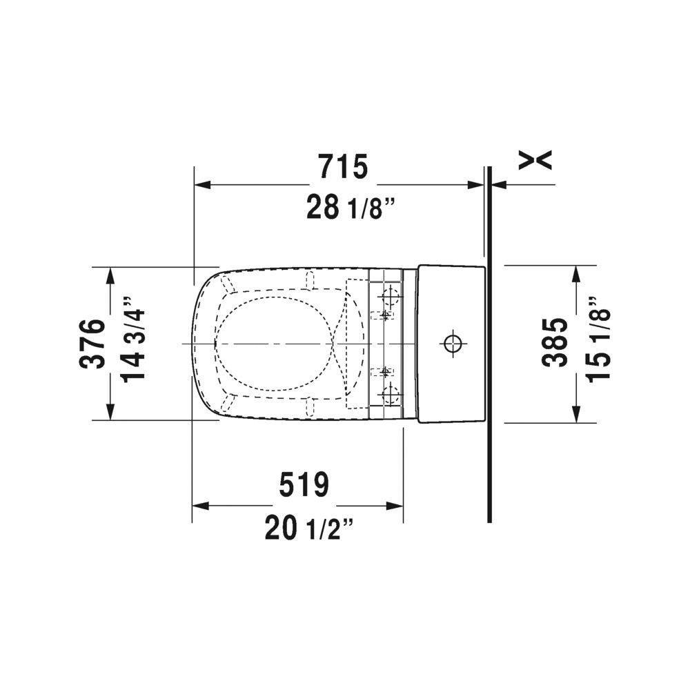 Duravit 215751 Durastyle One Piece Toilet For Sensowash C Home Duravit 215751 Durastyle One Piece Toilet For Sensowash C
