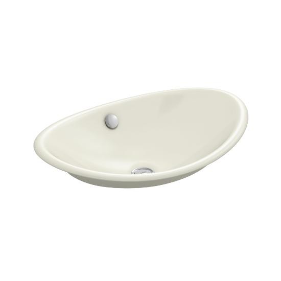 Kohler 5403 B 96 Iron Plains Wading Pool Oval Bathroom Sink With Kohler 5403 B 96 Iron Plains Wading Pool Oval Bathroom Sink With Biscuit
