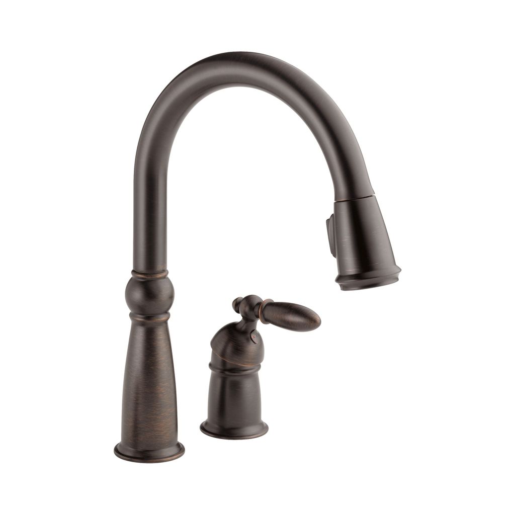 Delta 955 Victorian Single Handle Pull Down Kitchen Faucet Venetian Delta 955 Victorian Single Handle Pull Down Kitchen Faucet Venetian Bronze