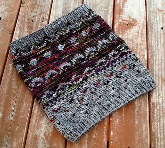 ON THE BOOKS...STRANDED COLORWORK COWL by Jacki Shuttleworth