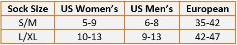 Boco Sock Sizing