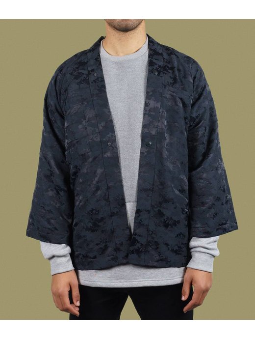 United Boroughs Kimono Jacket navy camo
