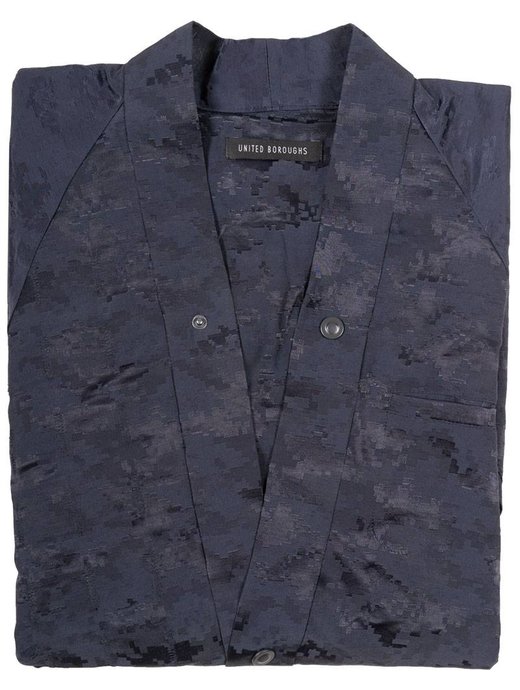 United Boroughs Kimono Jacket navy camo
