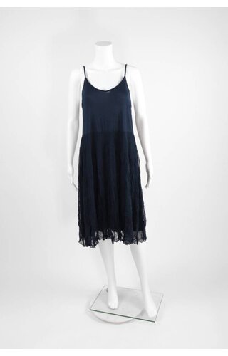 Comfy USA Slip Dress With Crinkle Skirt Comfy USA Slip Dress With Crinkle Skirt