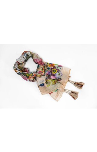 Johnny Was Butterfly Print Scarf Johnny Was Butterfly Print Scarf