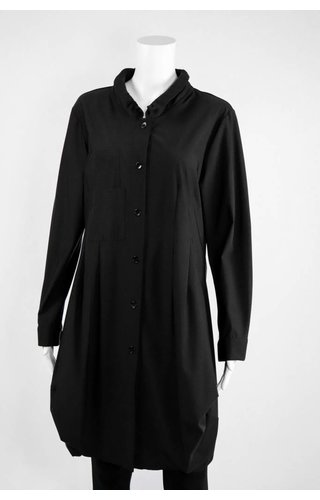 Comfy USA Jason Button Down Ruffle Neck Tunic Comfy USA Jason Button Down Ruffle Neck Tunic