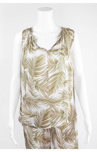 Lauren Vidal Palm Leaf Blouse Lauren Vidal Palm Leaf Blouse