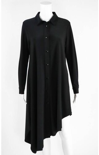 Comfy USA Sun Kim Button Front Asymmetrical Dress Comfy USA Sun Kim Button Front Asymmetrical Dress
