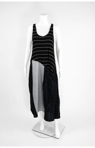 Alembika Sleeveless Mixed Stripe Dress Alembika Sleeveless Mixed Stripe Dress