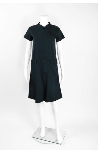 Bitte Kai Rand Zip Front Bow Pocket Short Sleeve Dress Bitte Kai Rand Zip Front Bow Pocket Short Sleeve Dress