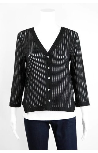 Alembika Perforated Fitted Cardigan Alembika Perforated Fitted Cardigan